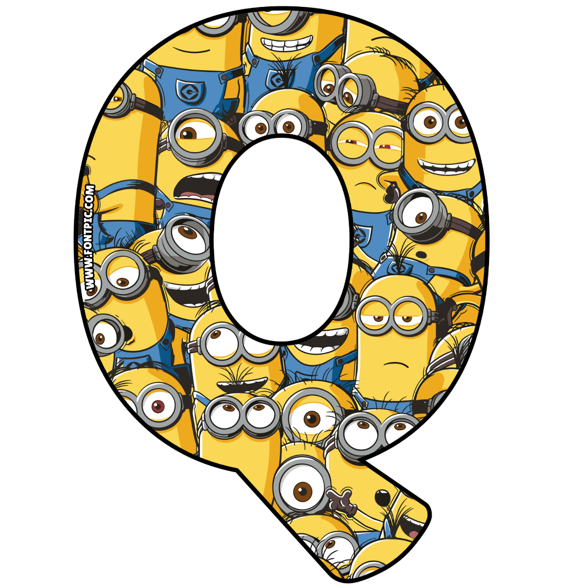 Minions Letter Q