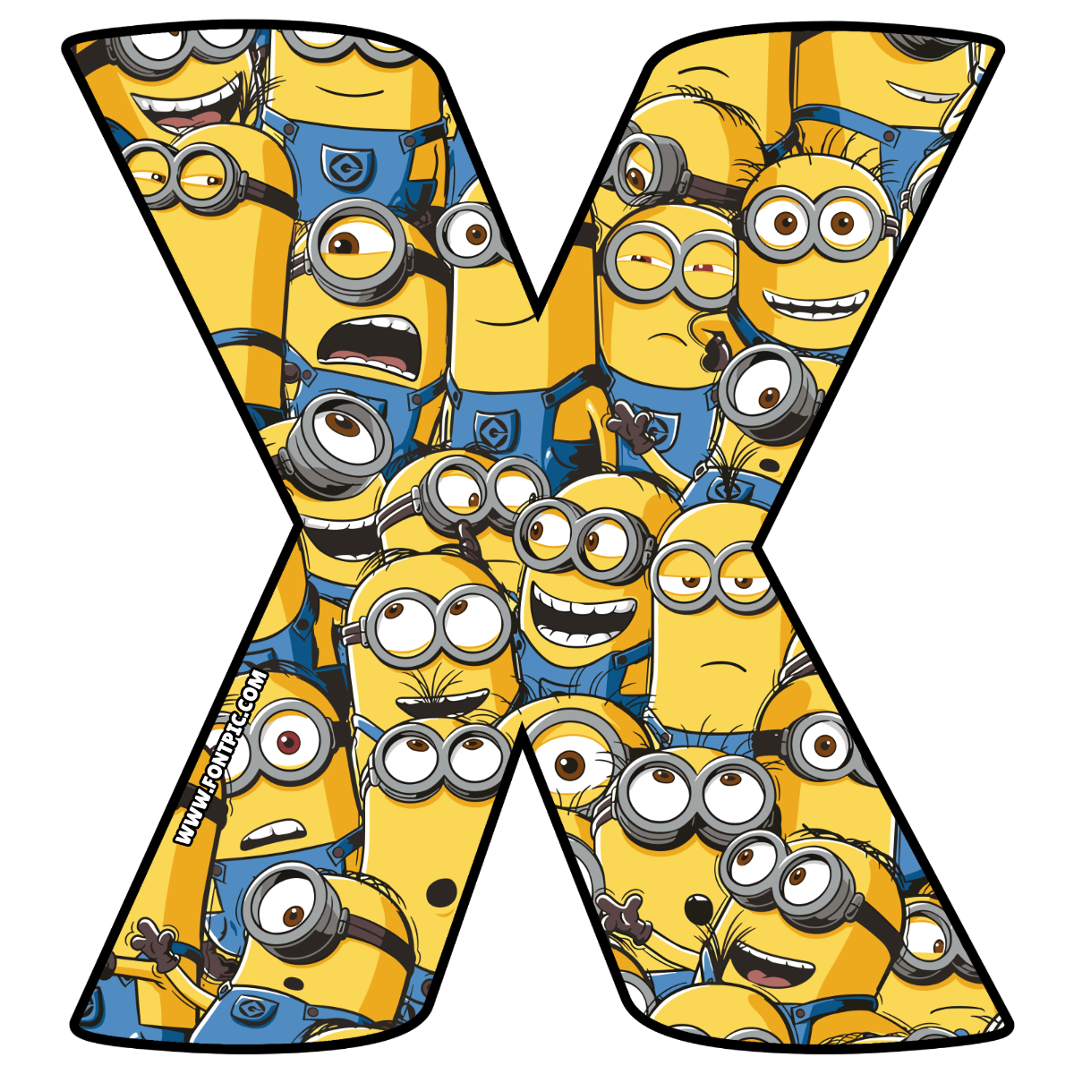 Minions Letter X