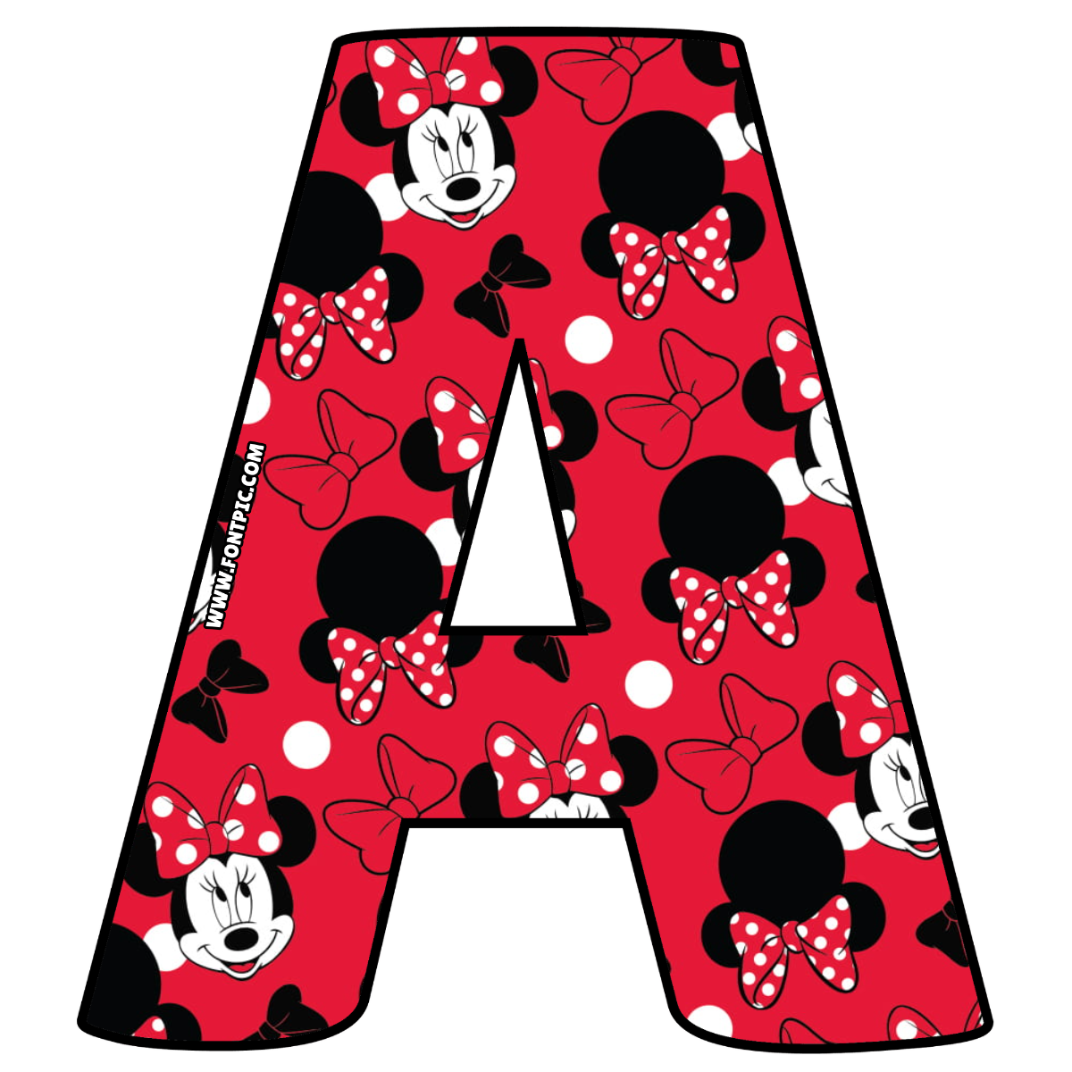 Minnie Mouse Letter A