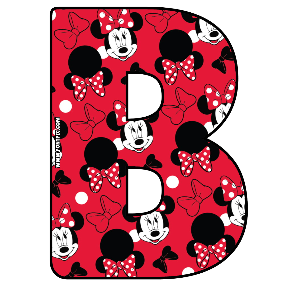 Minnie Mouse Letter B