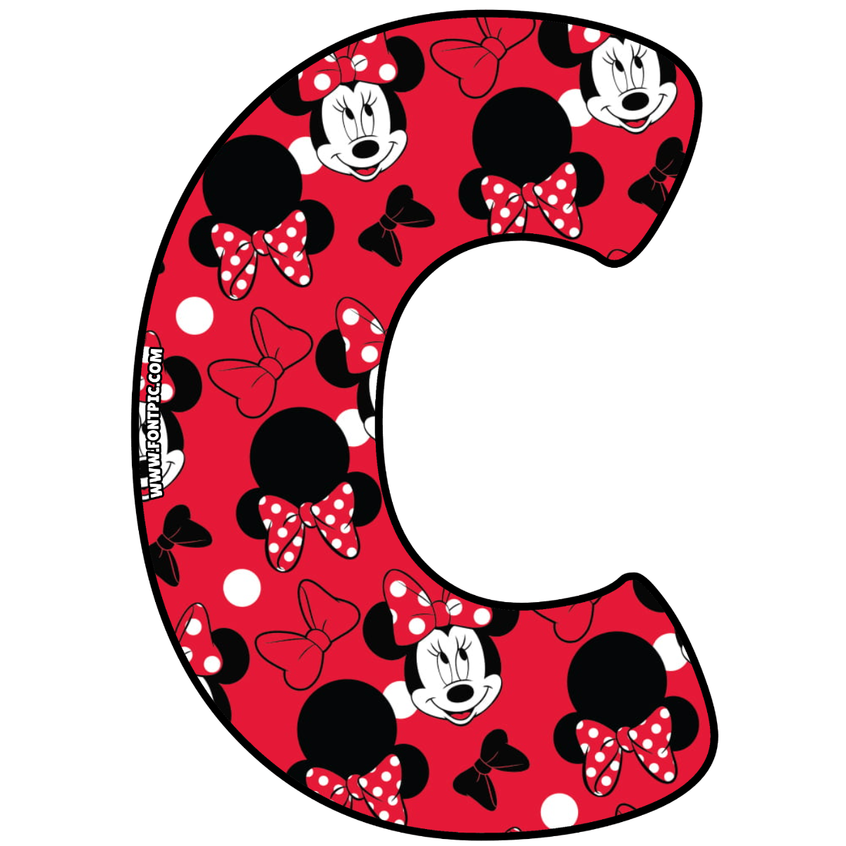Minnie Mouse Letter C