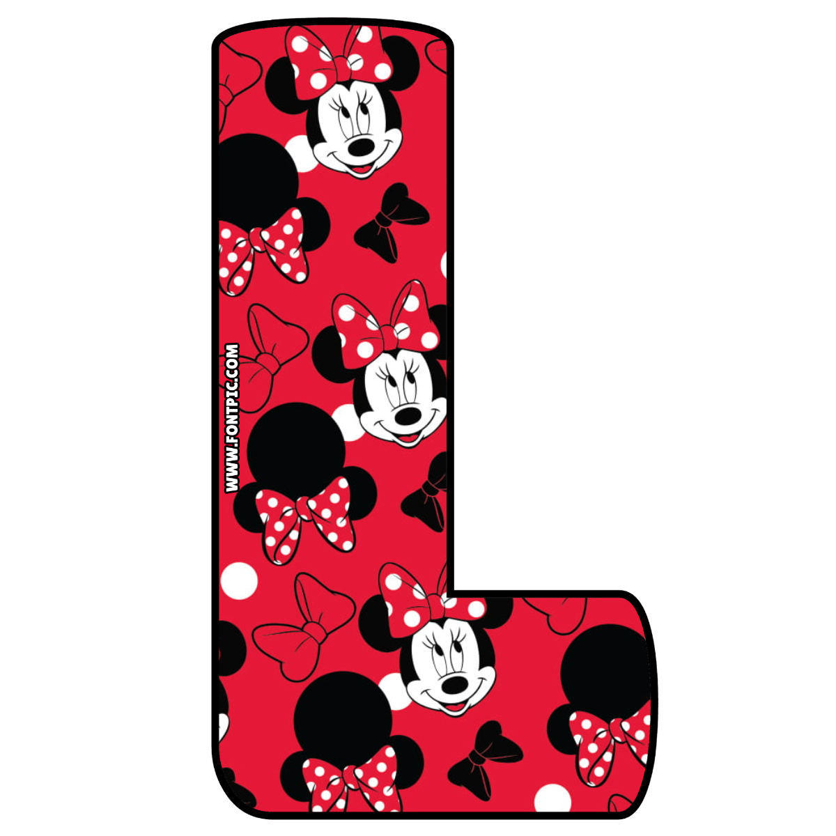 Minnie Mouse Letter L