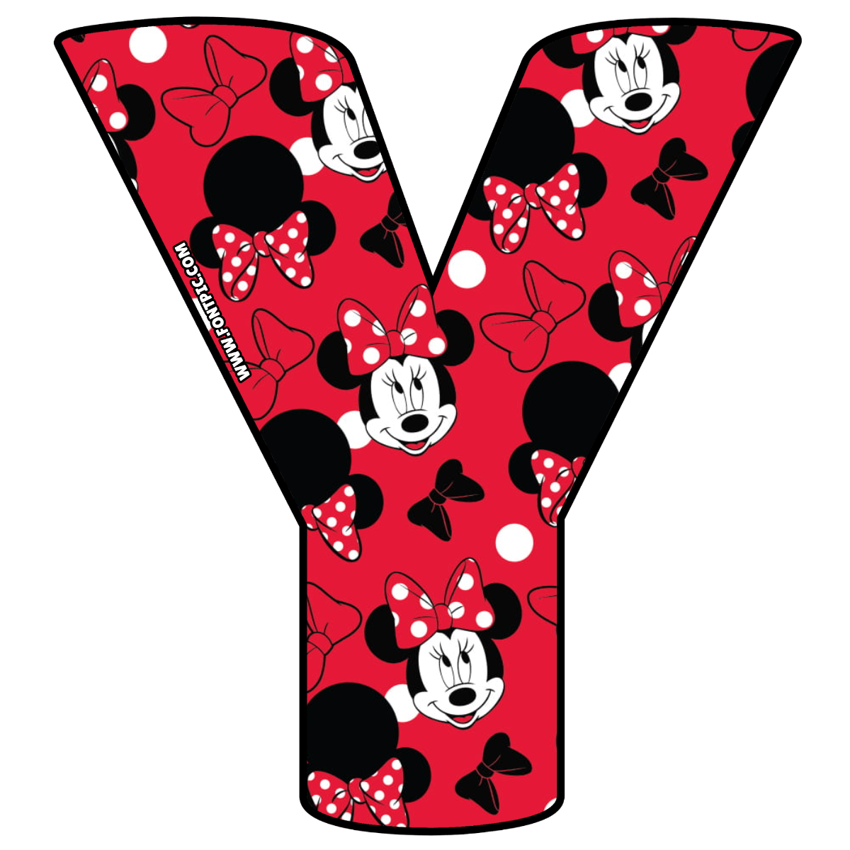 Minnie Mouse Letter Y