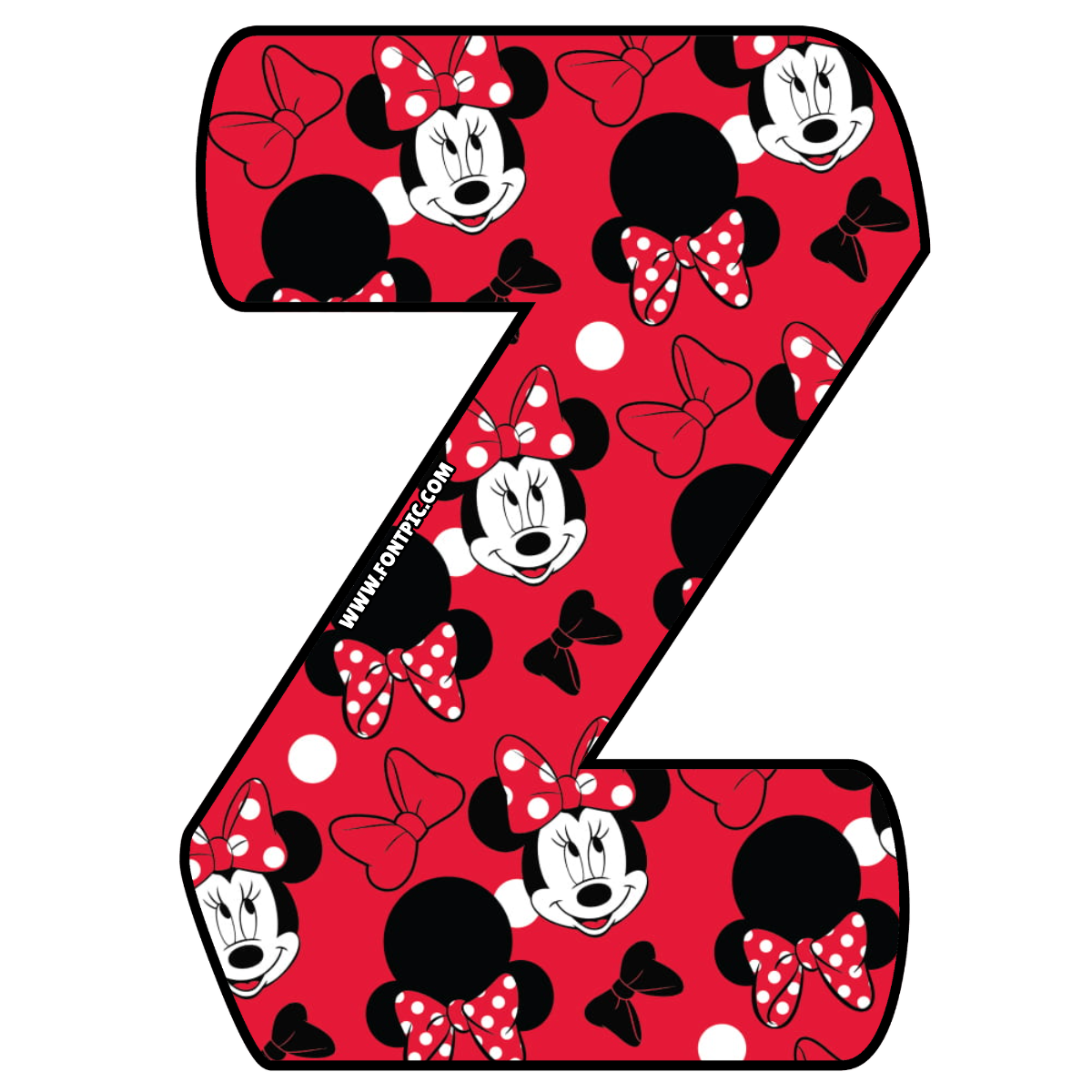 Minnie Mouse Letter Z