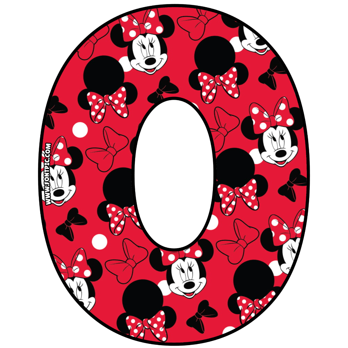 Minnie Mouse Number 0