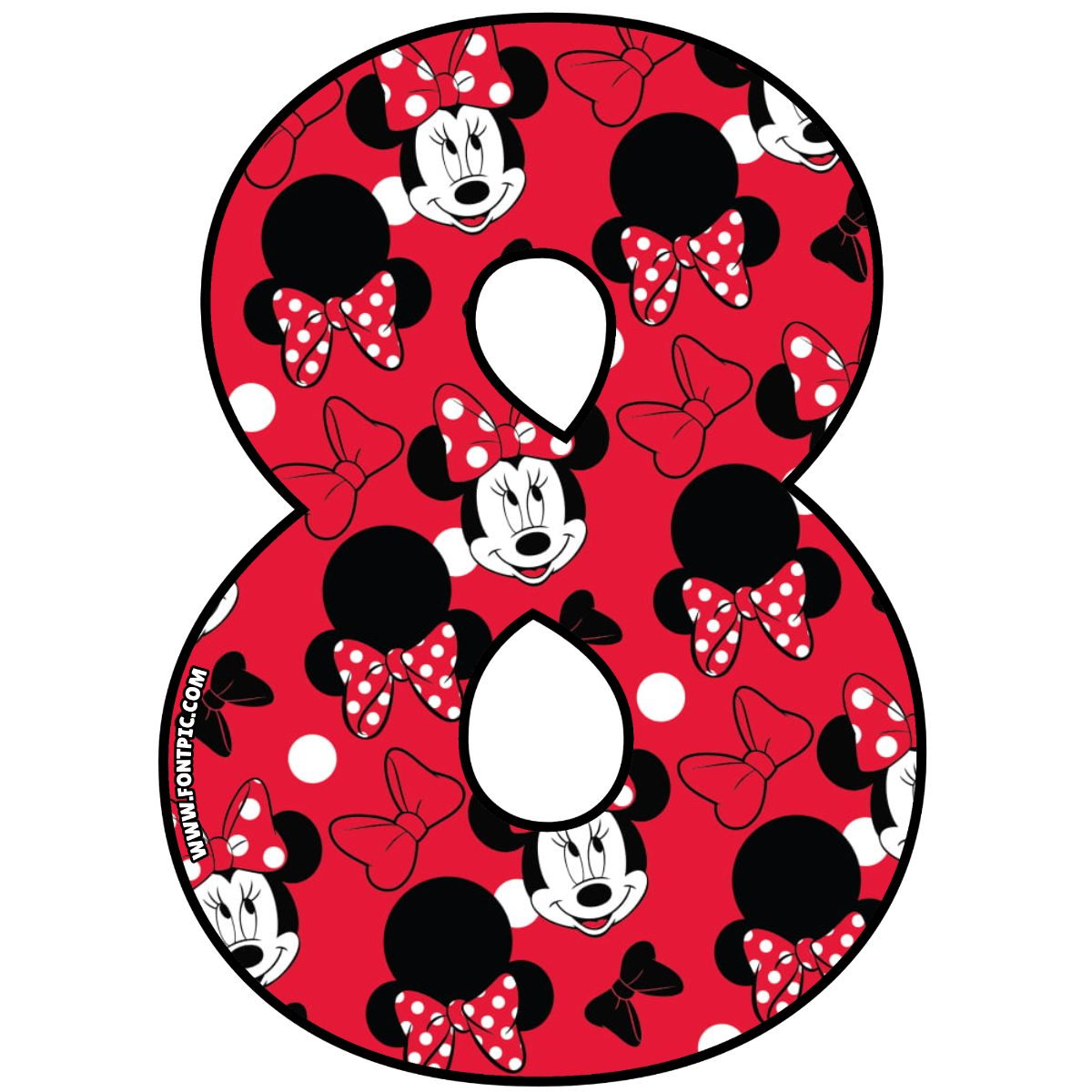 Minnie Mouse Number 8