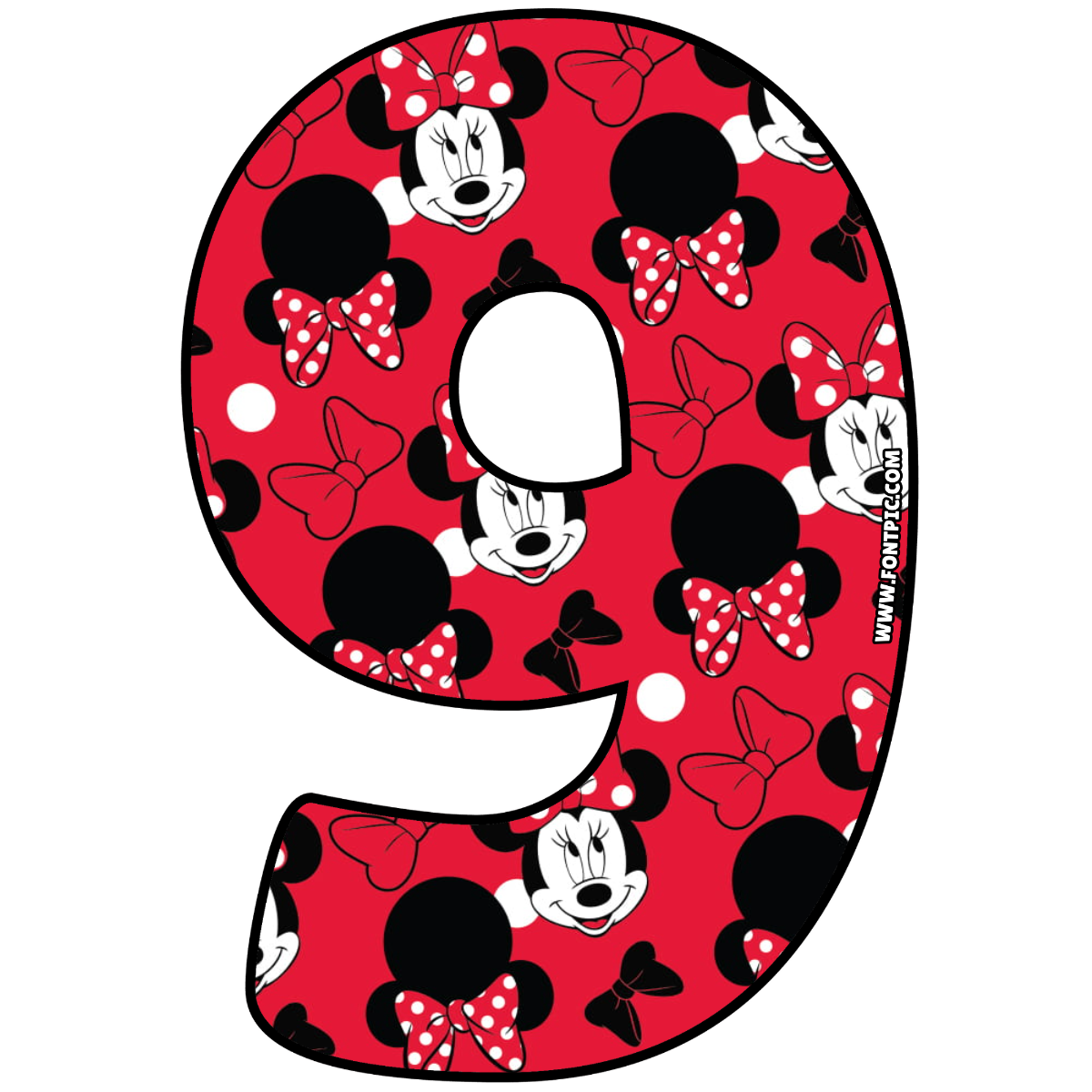 Minnie Mouse Number 9