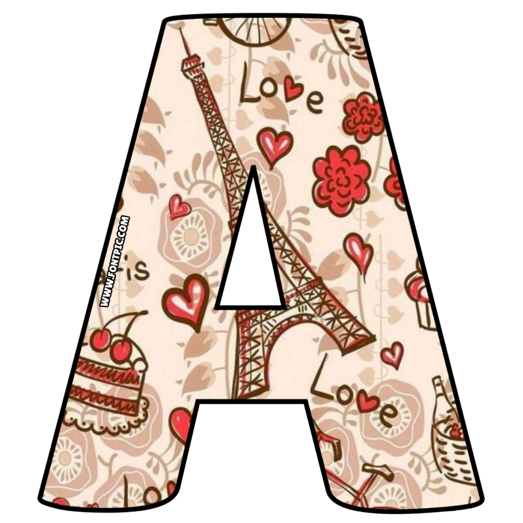 paris-letter-a-fontpic