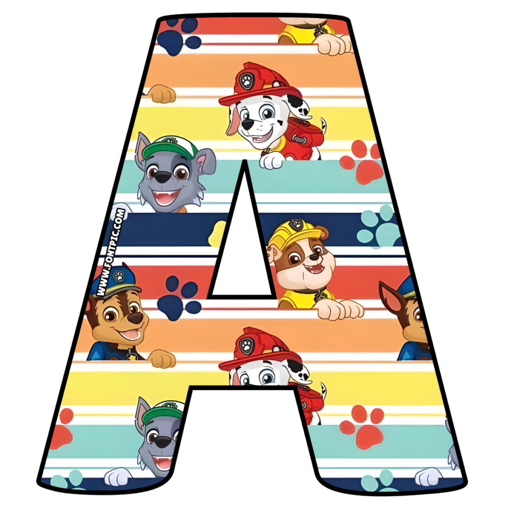Paw Patrol Letter A FontPic paw-patrol-letter-a-fontpic