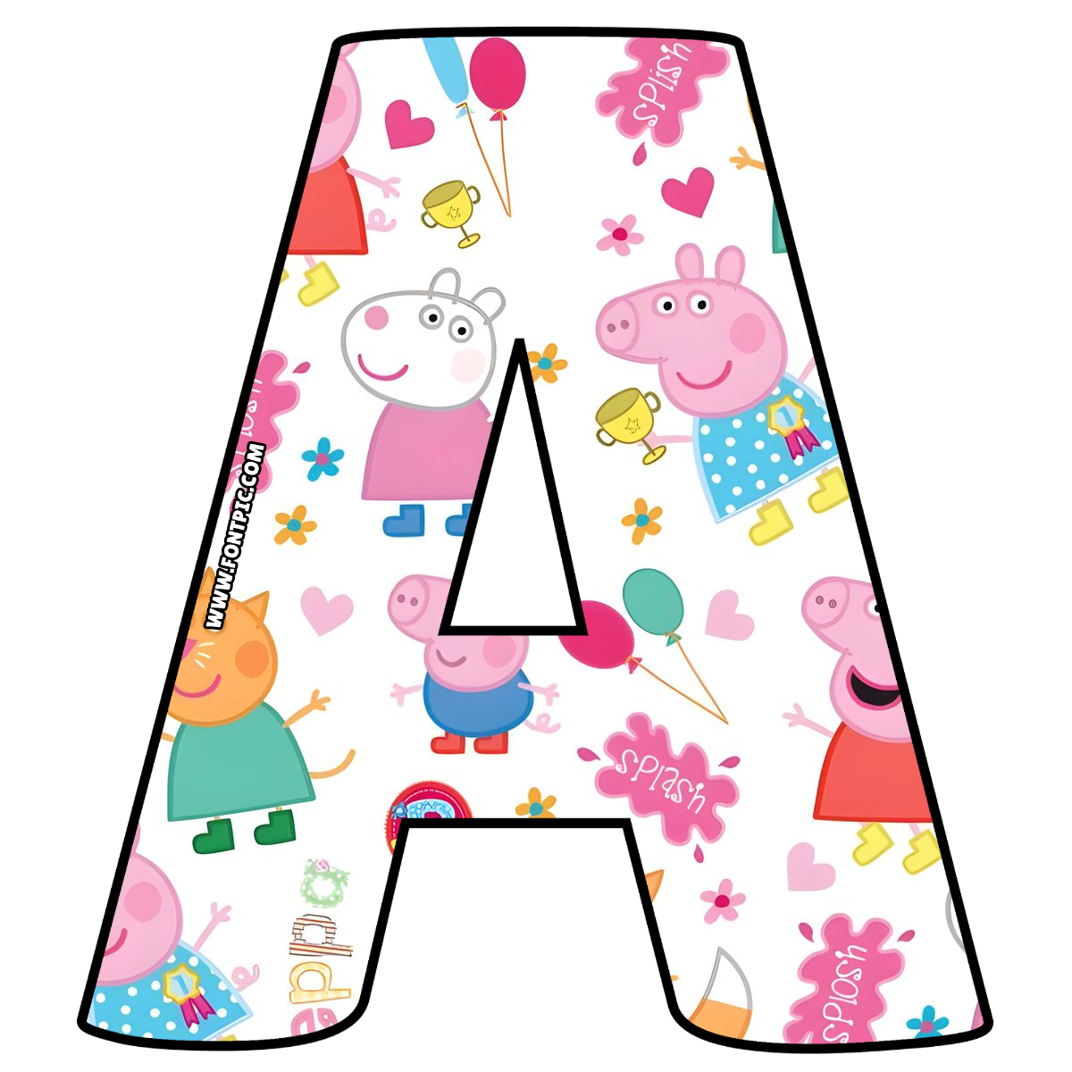 Peppa Pig Letter A
