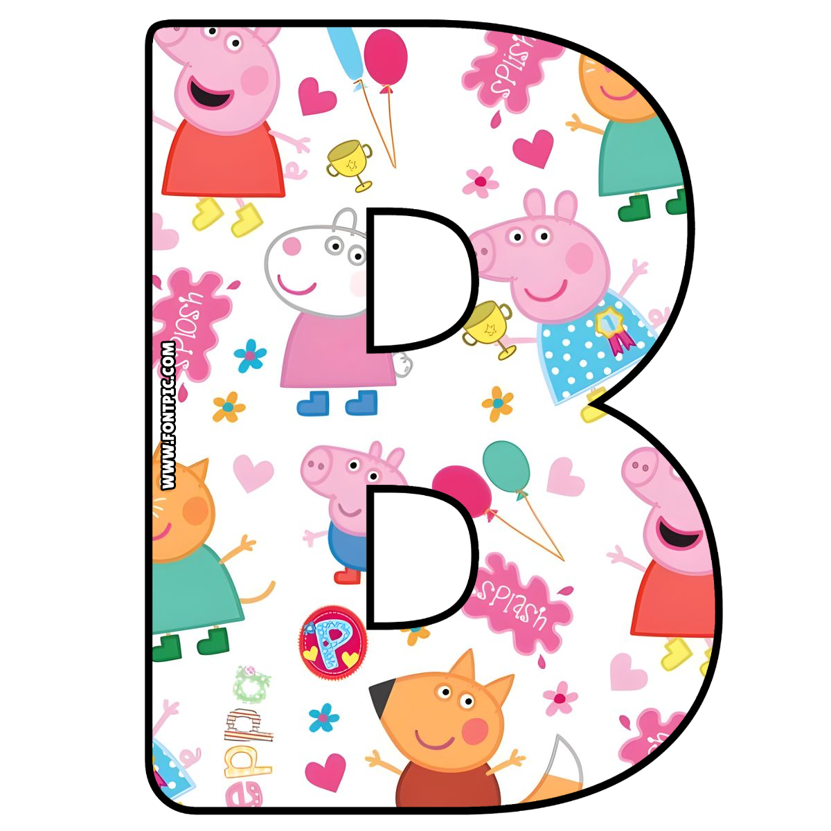Peppa Pig Letter B