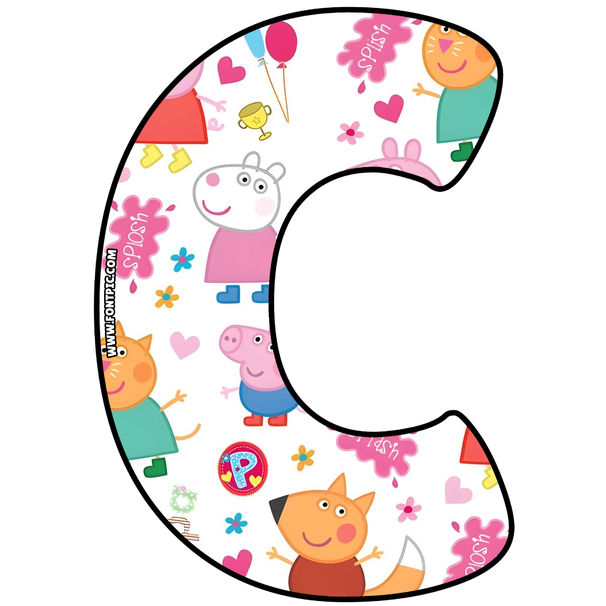 Peppa Pig Letter C