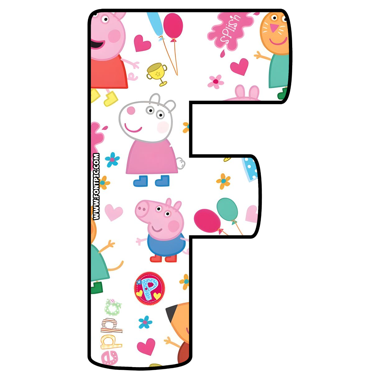 Peppa Pig Letter F