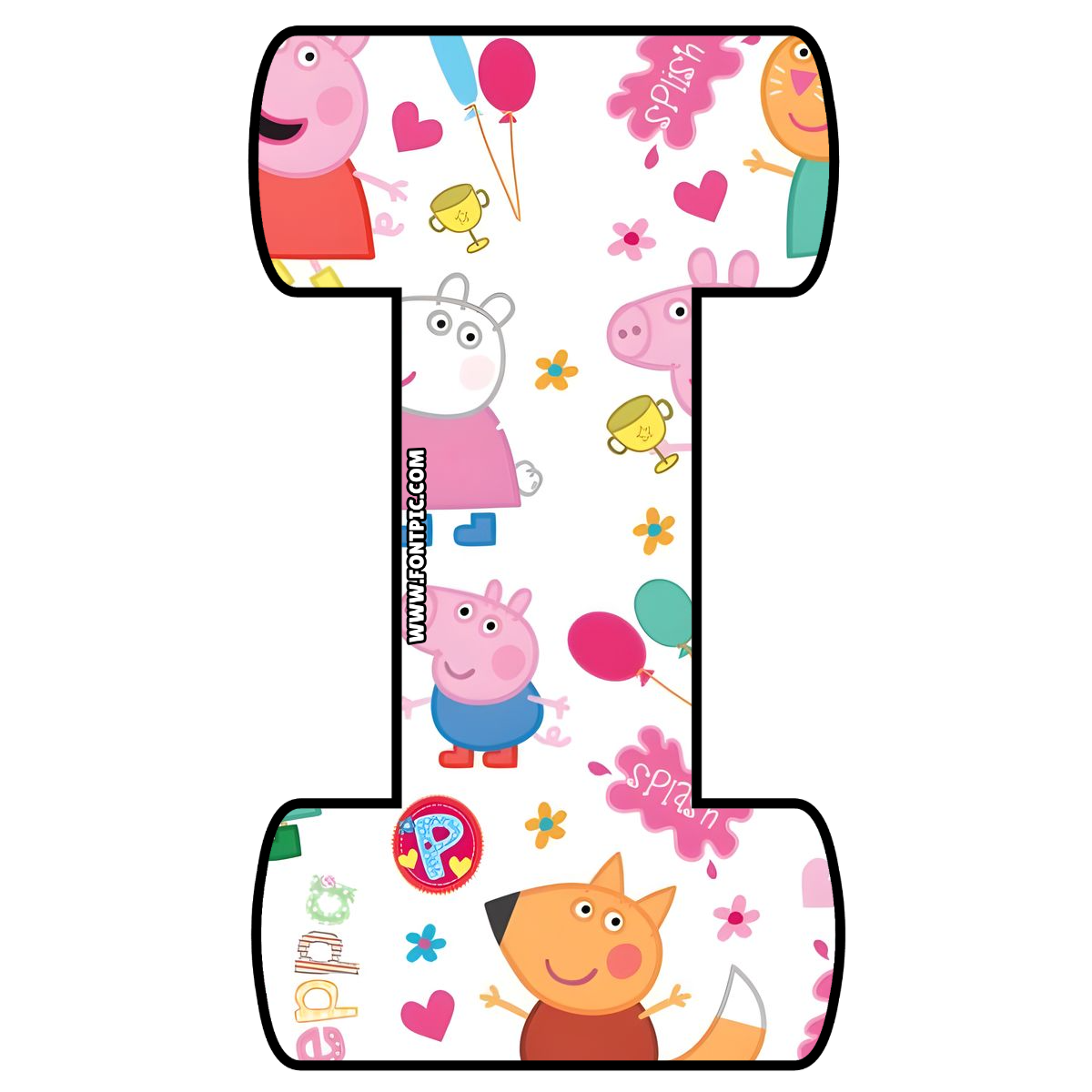 Peppa Pig Letter I