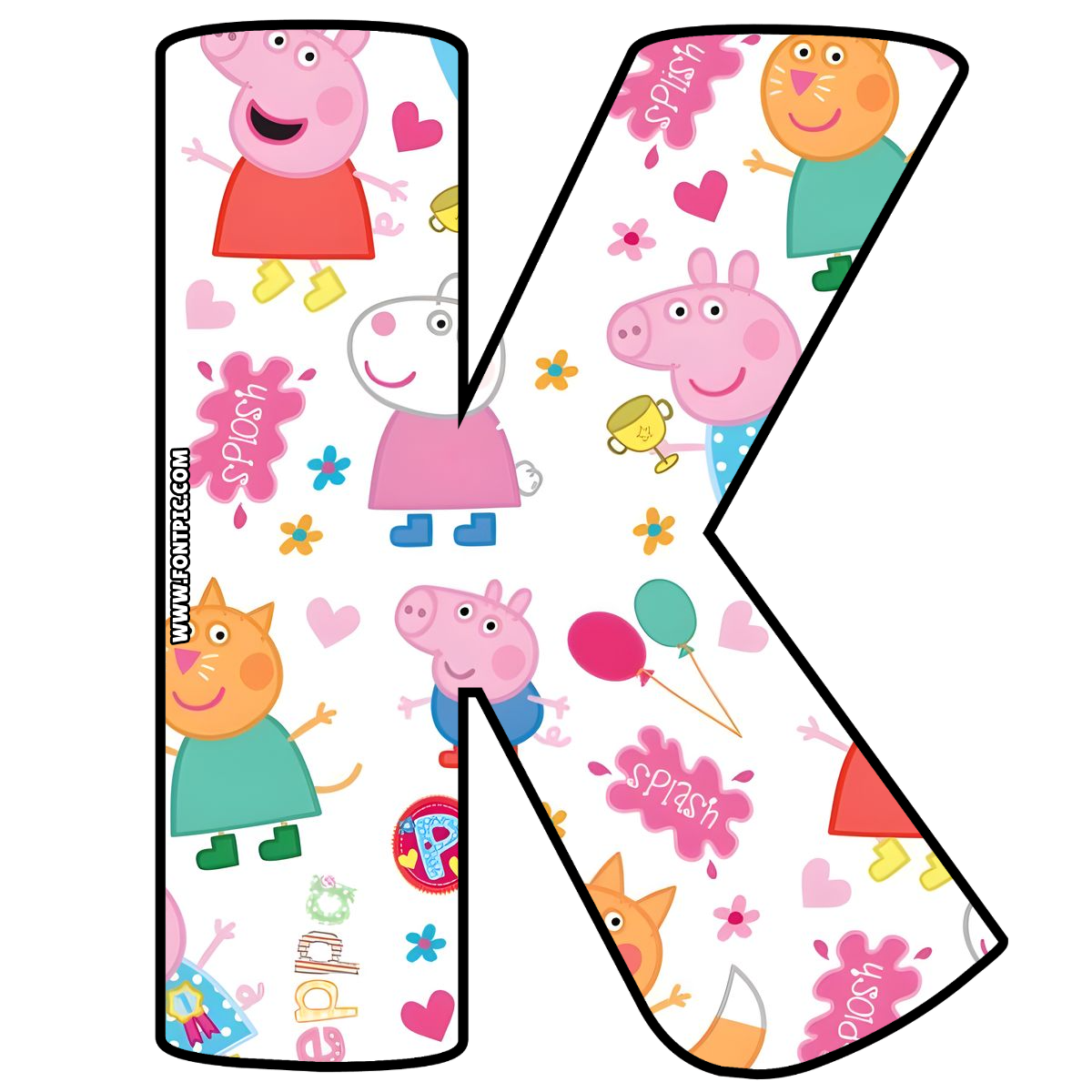 Peppa Pig Letter K