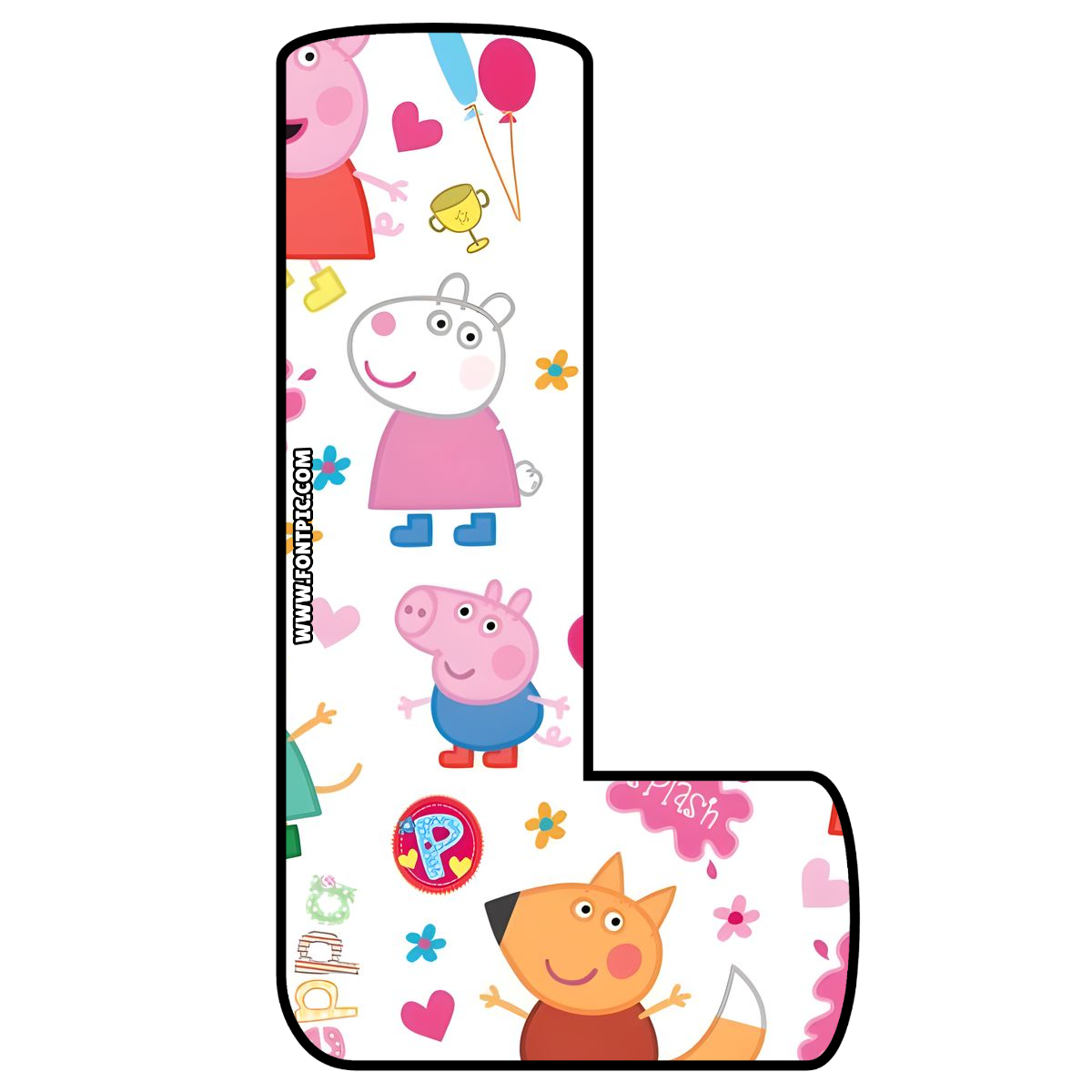 Peppa Pig Letter L