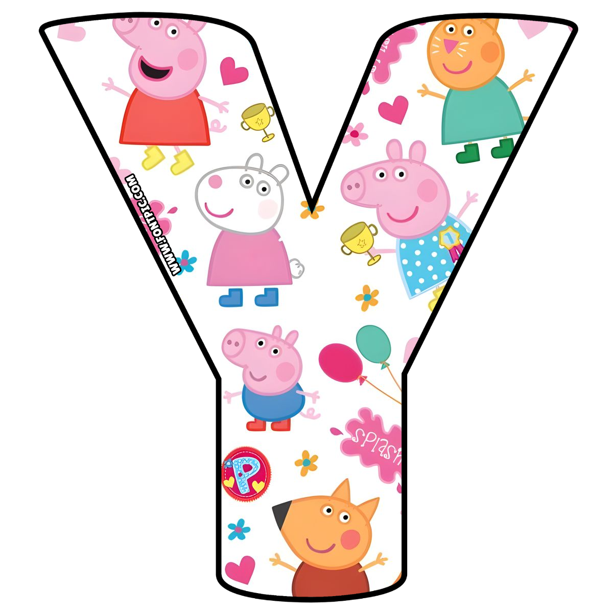 Peppa Pig Letter Y