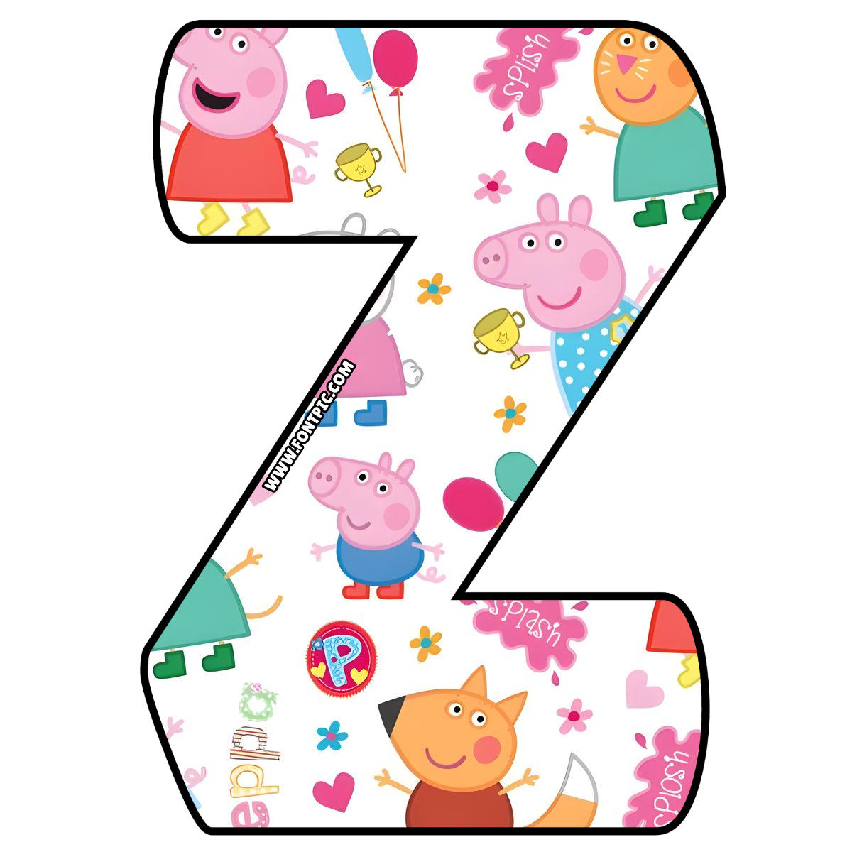 Peppa Pig Letter Z