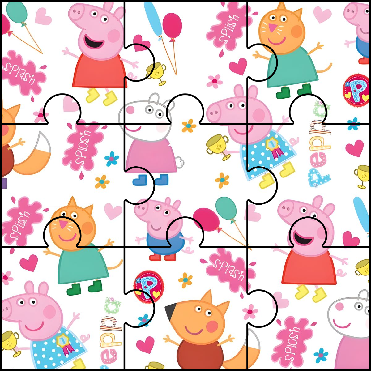 Peppa Pig Puzzle - FontPic.com