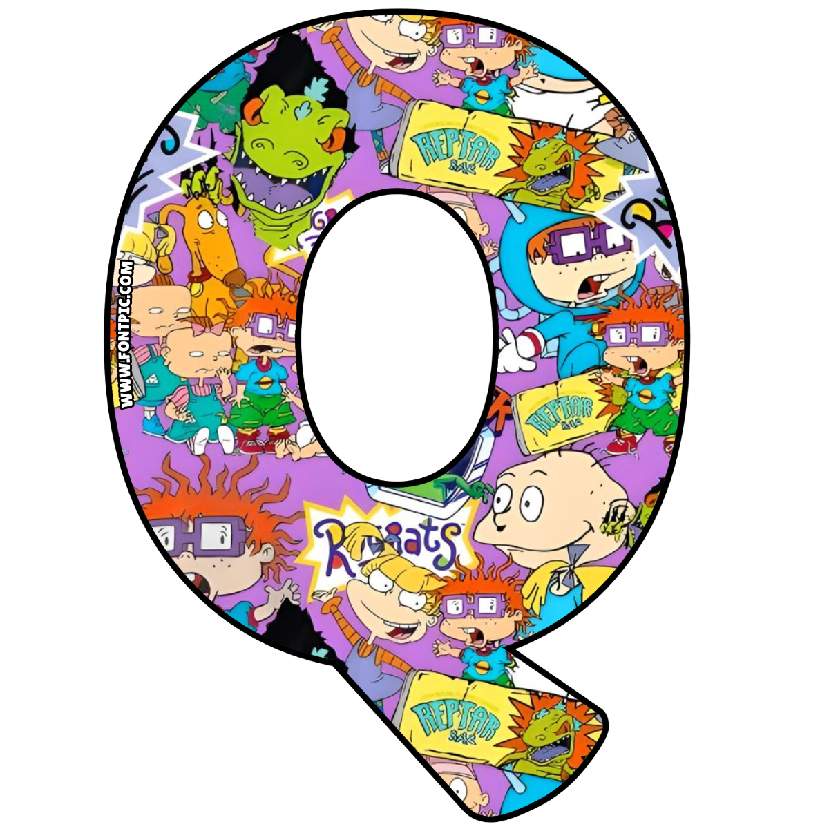 Rugrats Letter Q