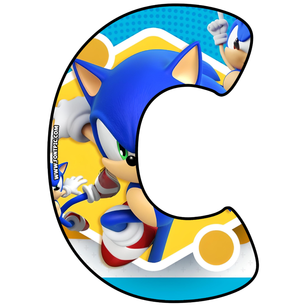 Sonic Letter C Fontpic