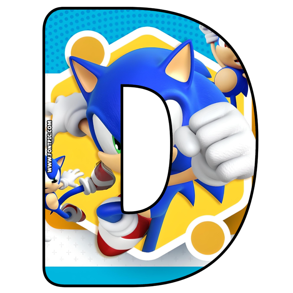 Sonic Letter D Archivos Fontpic