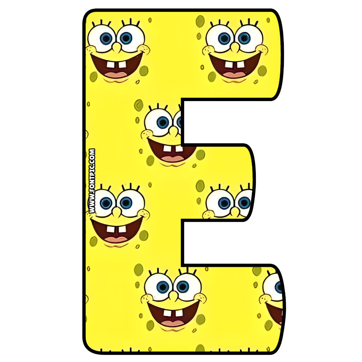 SpongeBob Letter E