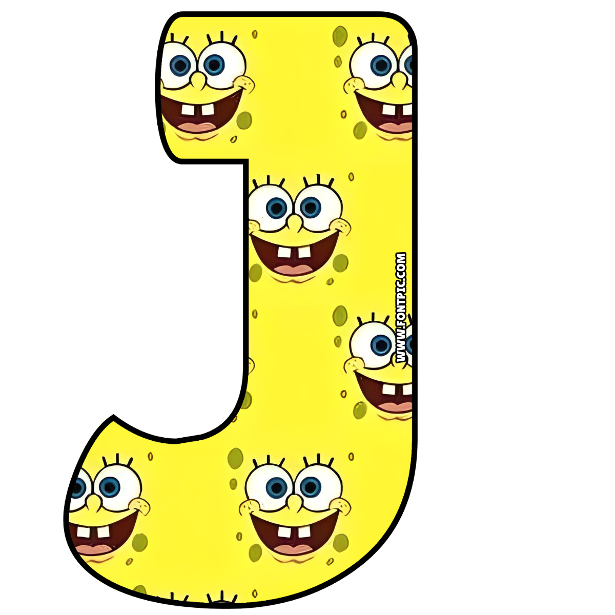 SpongeBob Letter J