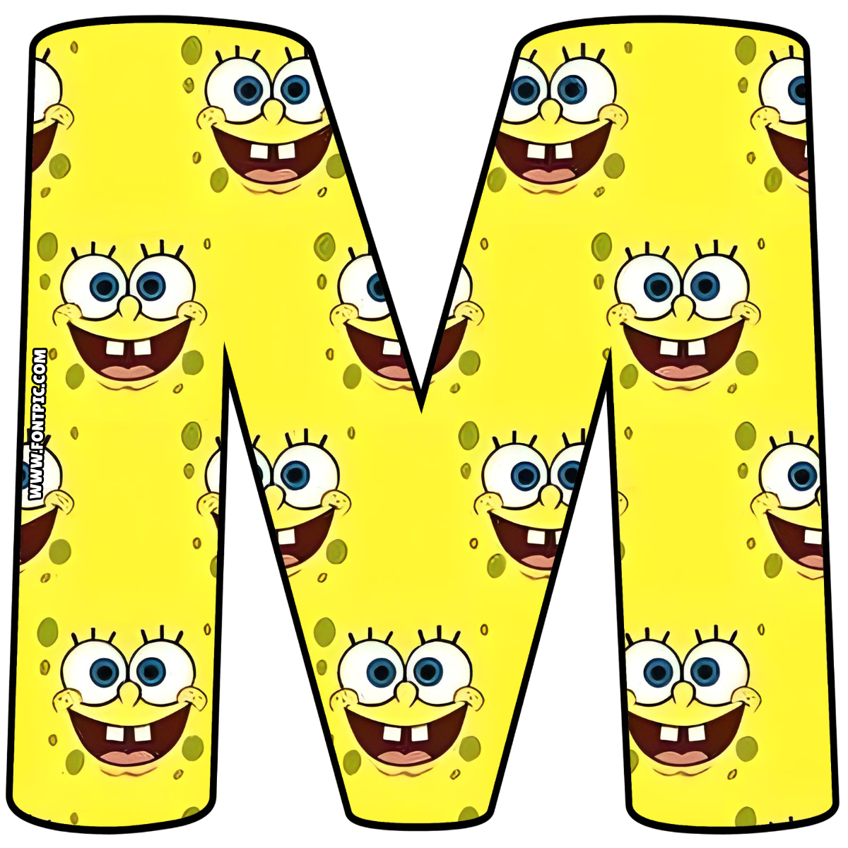 SpongeBob Letter M