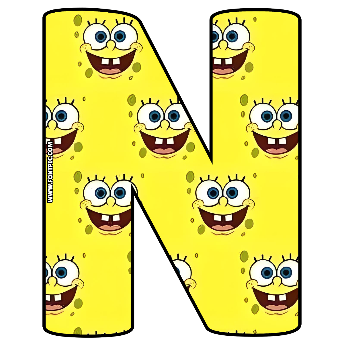 SpongeBob Letter N