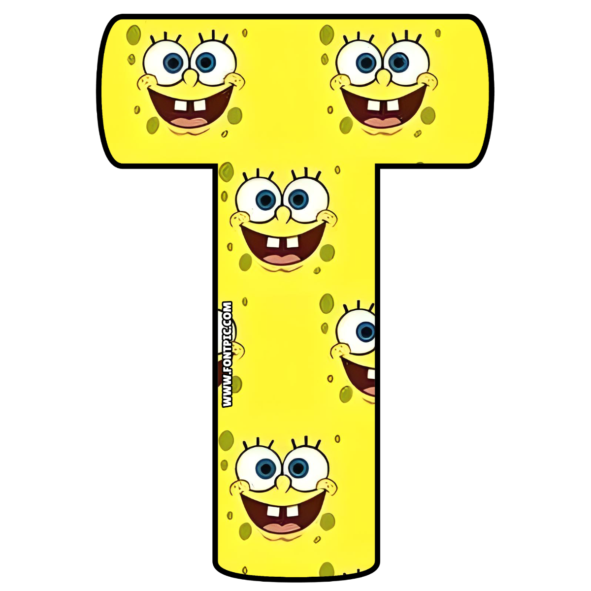 SpongeBob Letter T