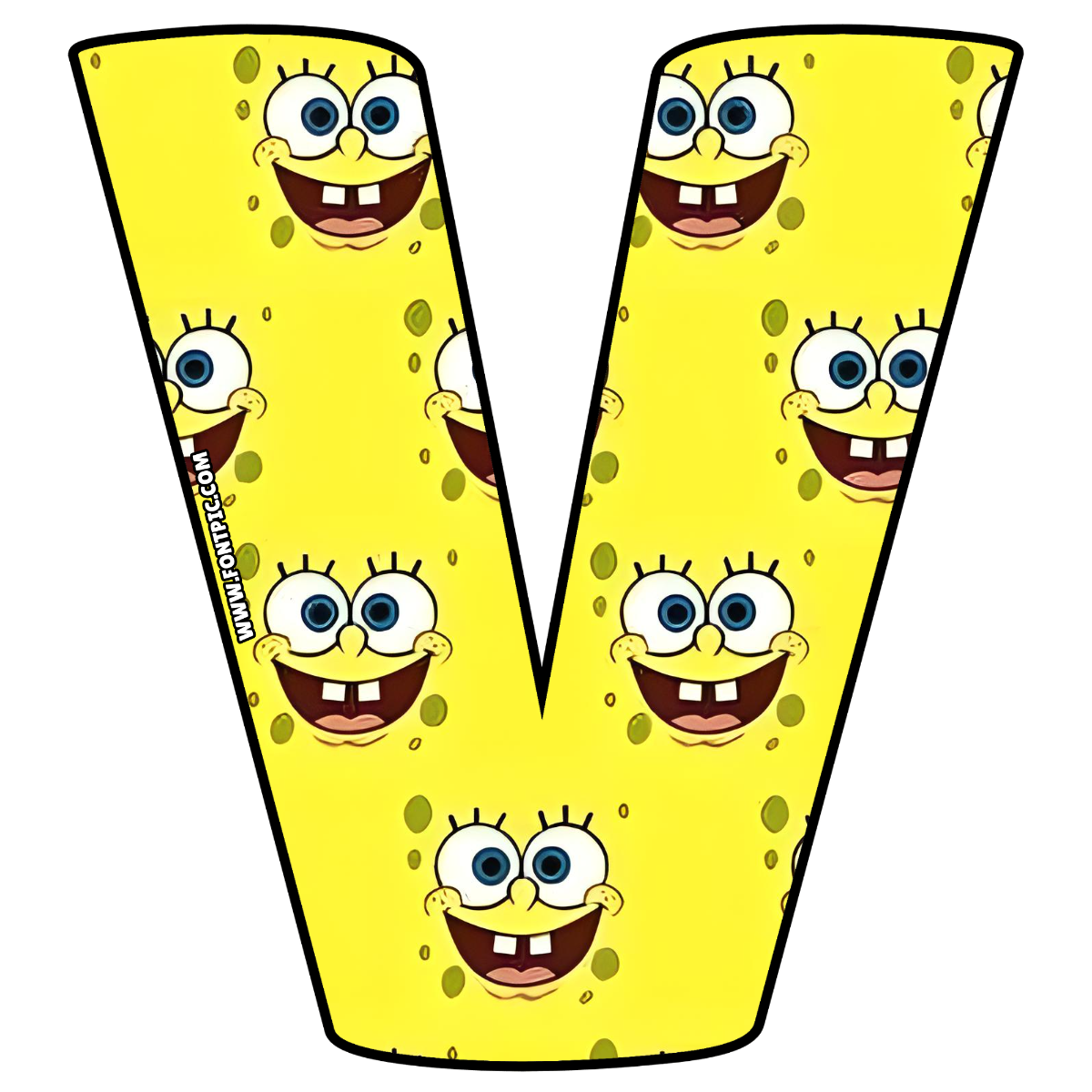 SpongeBob Letter V