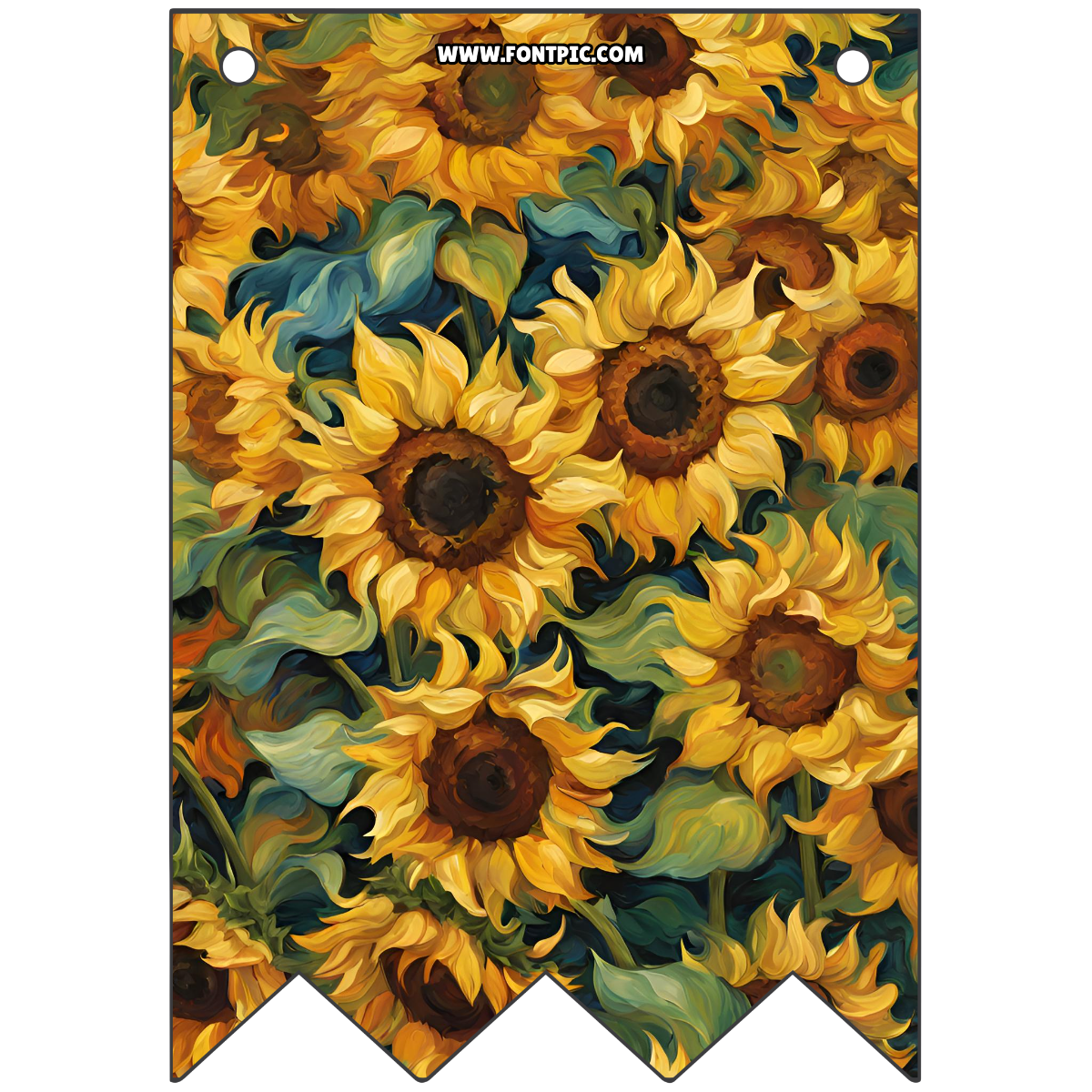 Sunflower Pennants