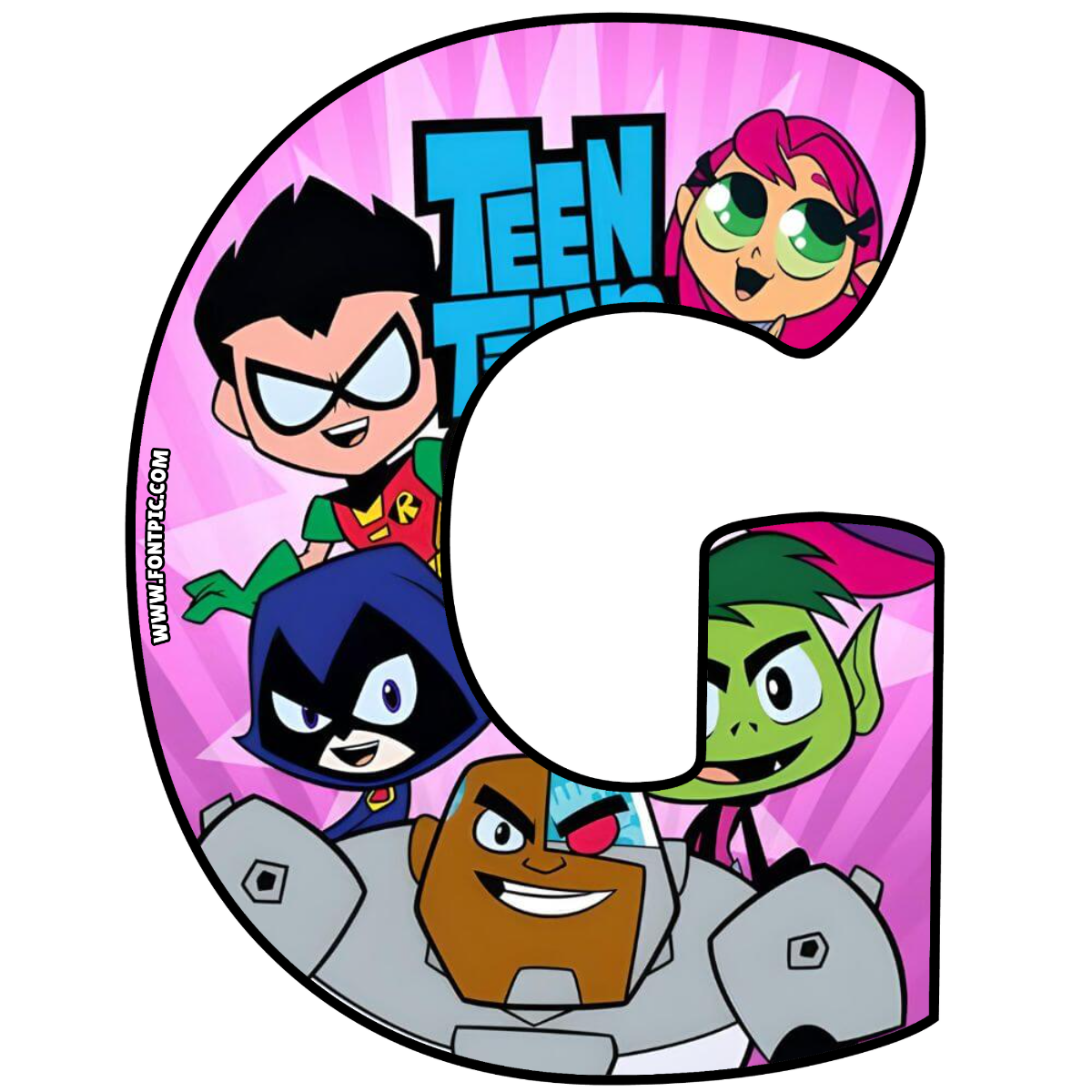 Teen Titans Letter G