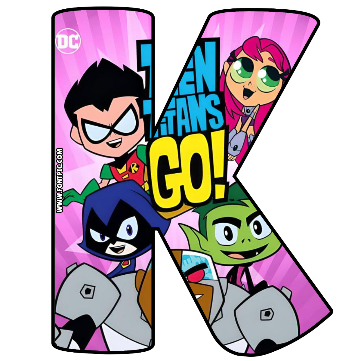 Teen Titans Letter K