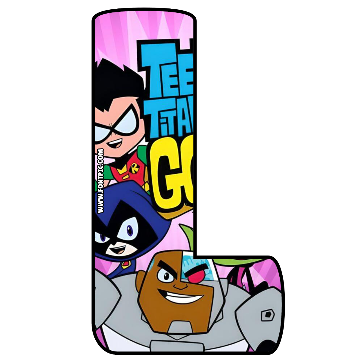Teen Titans Letter L