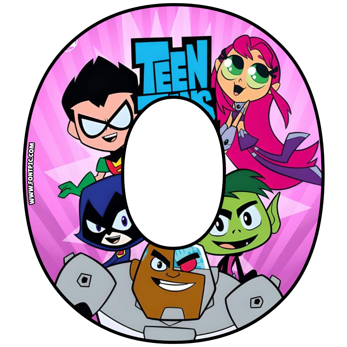 Teen Titans Letter O