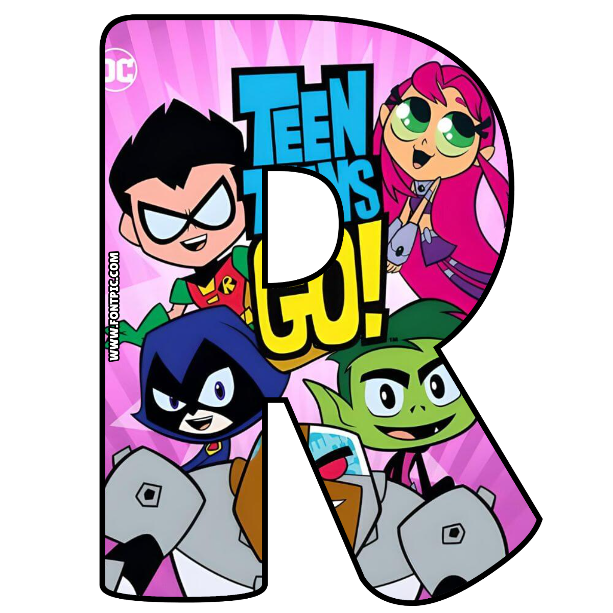 Teen Titans Letter R