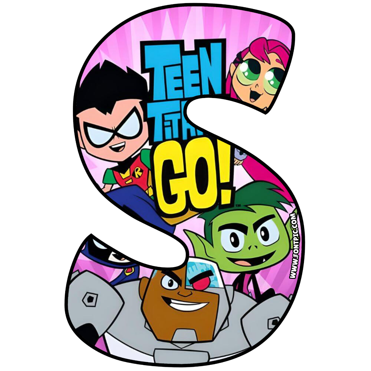 Teen Titans Letter S