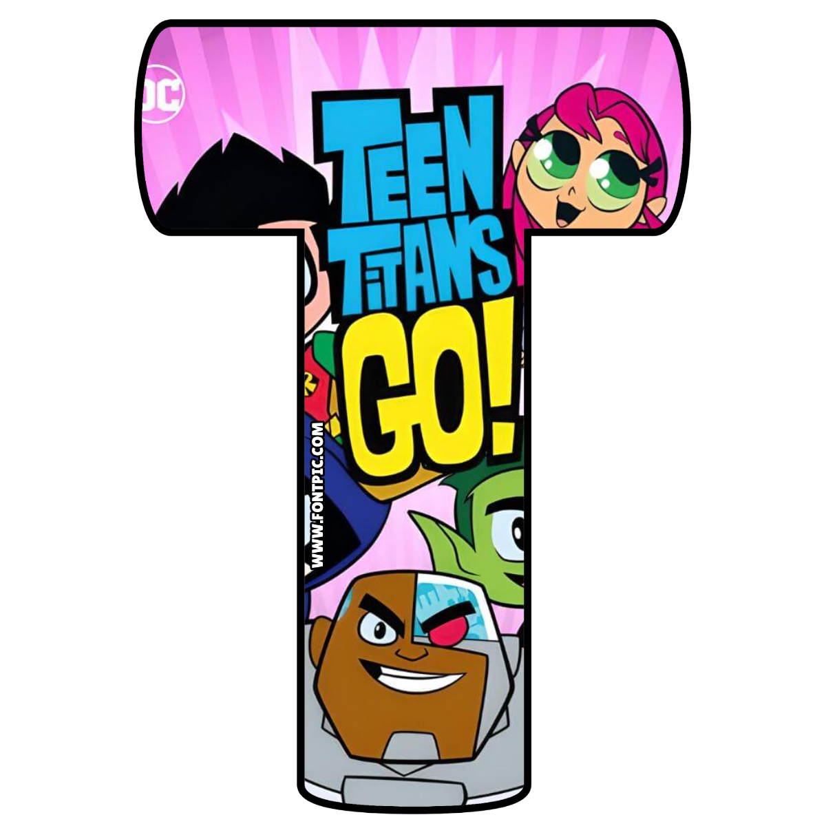 Teen Titans Letter T