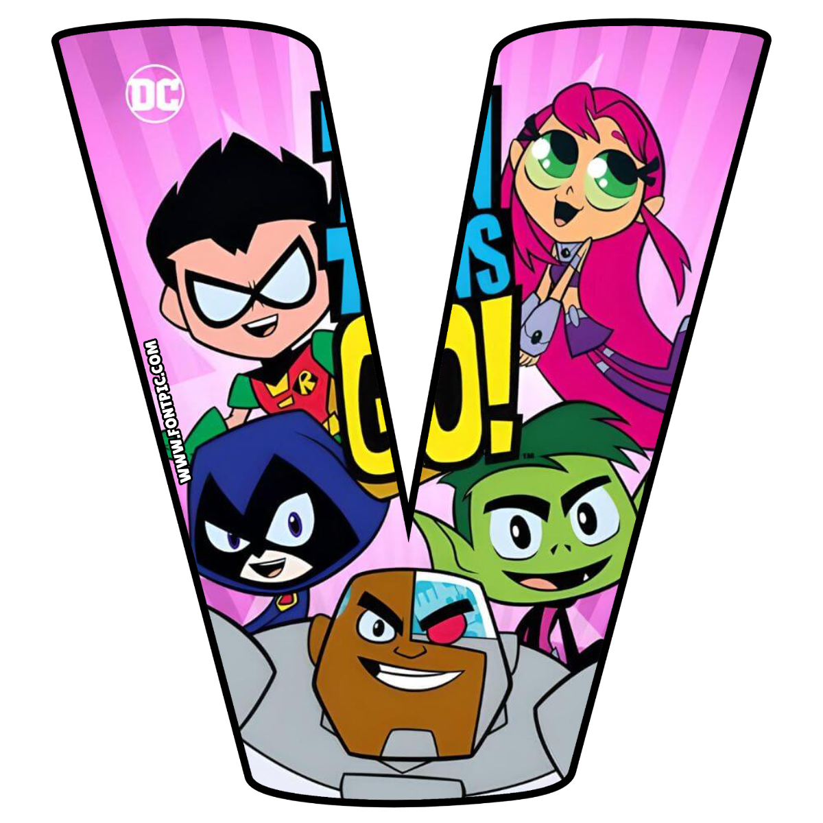 Teen Titans Letter V
