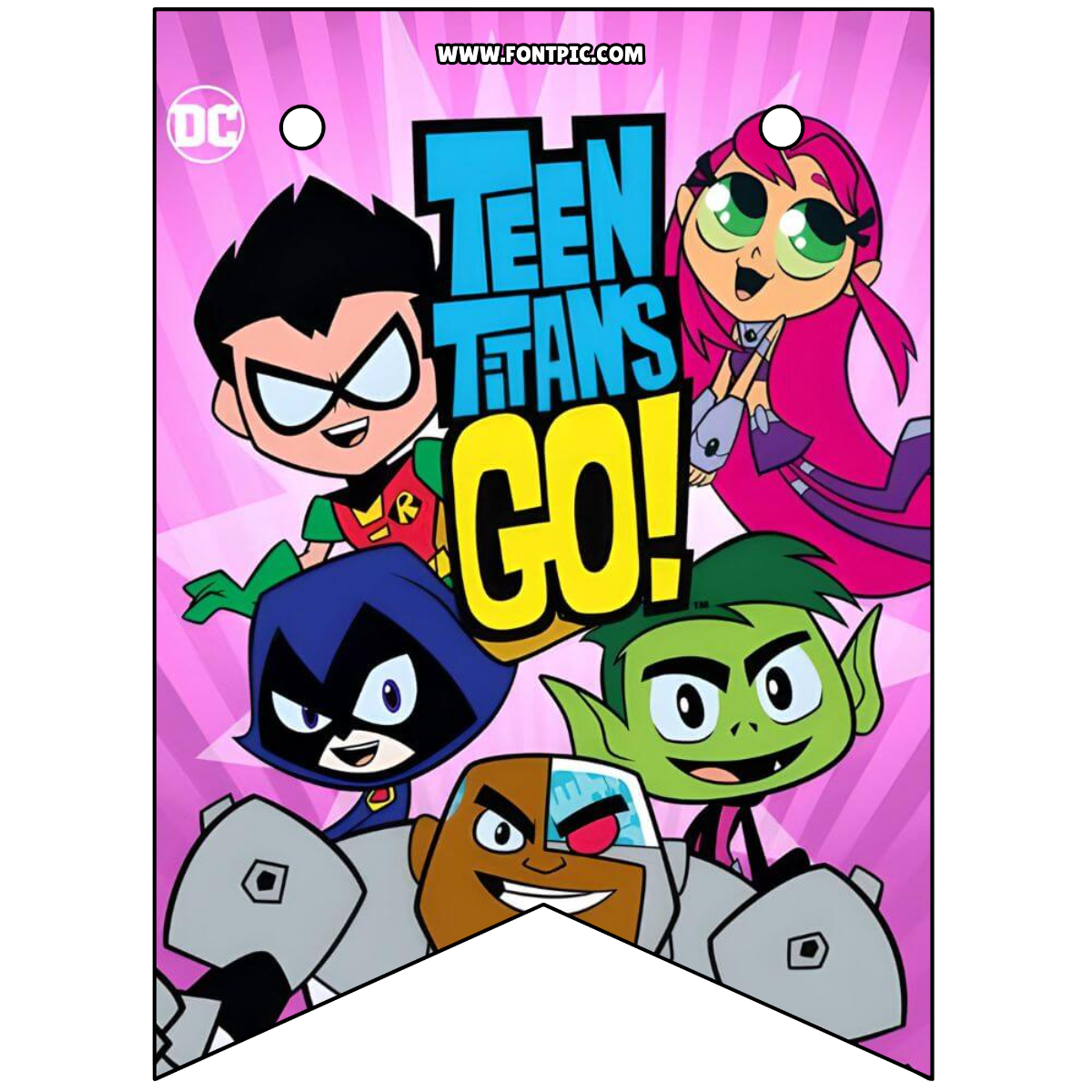 Teen Titans Pennants