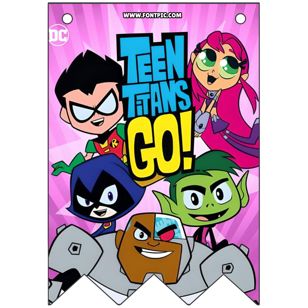 Teen Titans Pennants