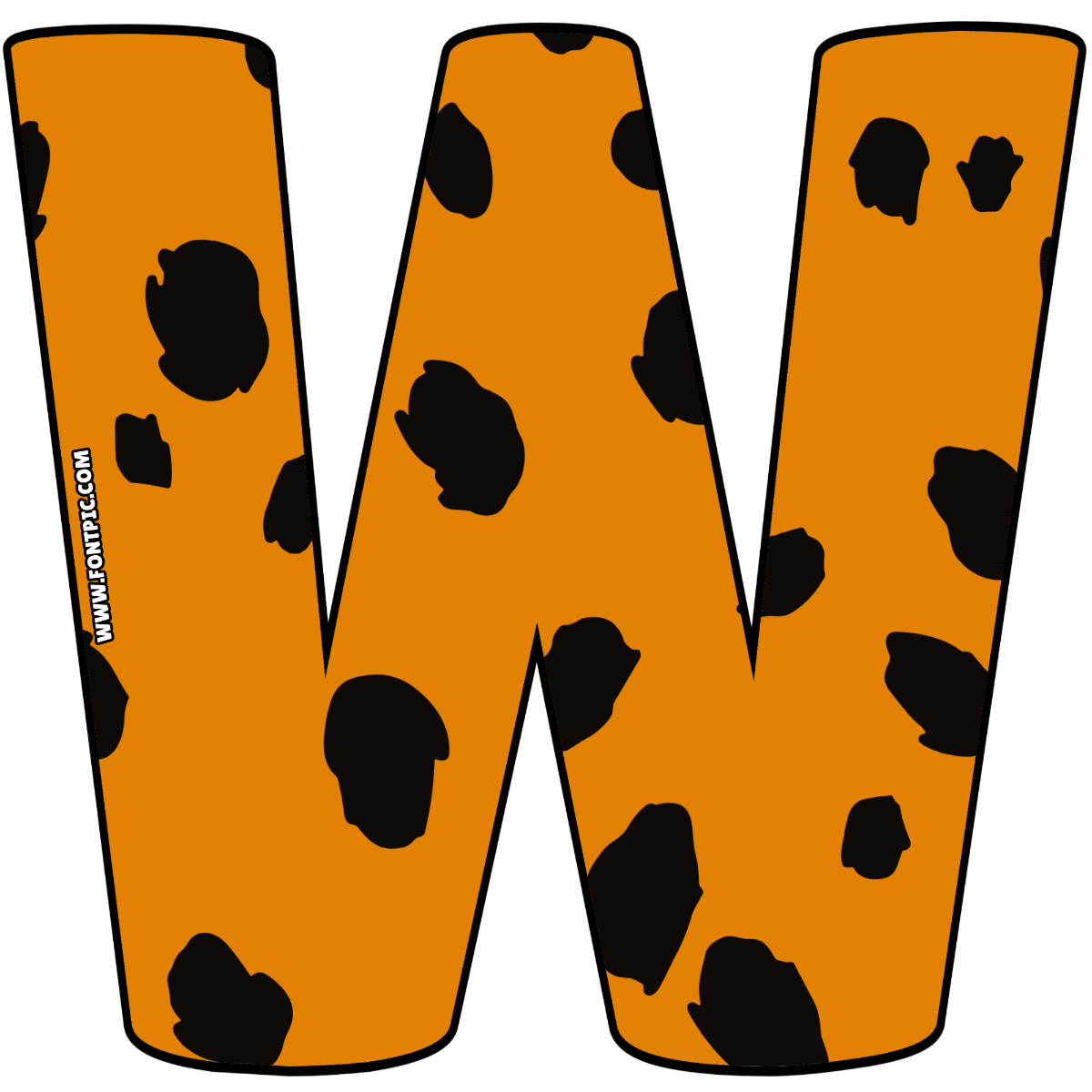 The Flintstones Letter W