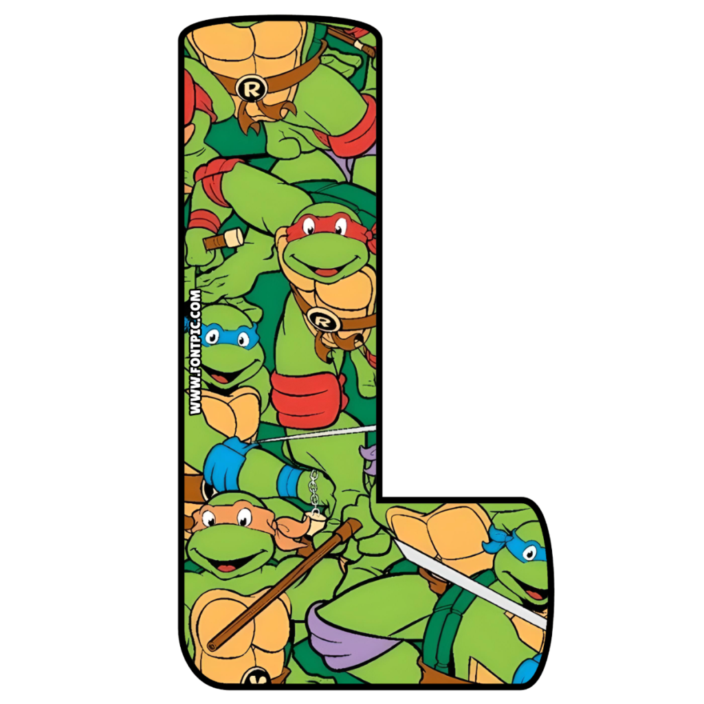The Ninja Turtles Letter L