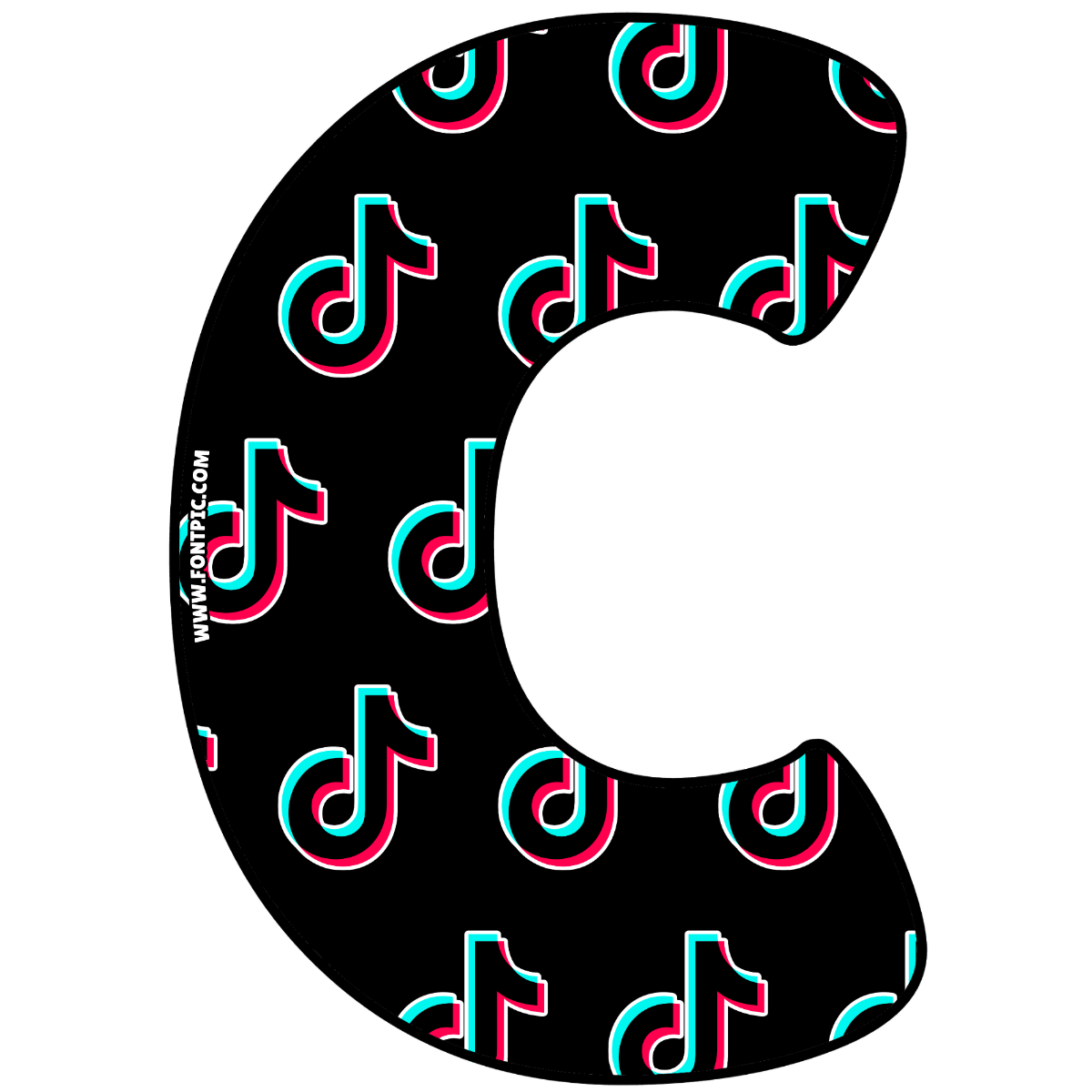 Tiktok Letter C