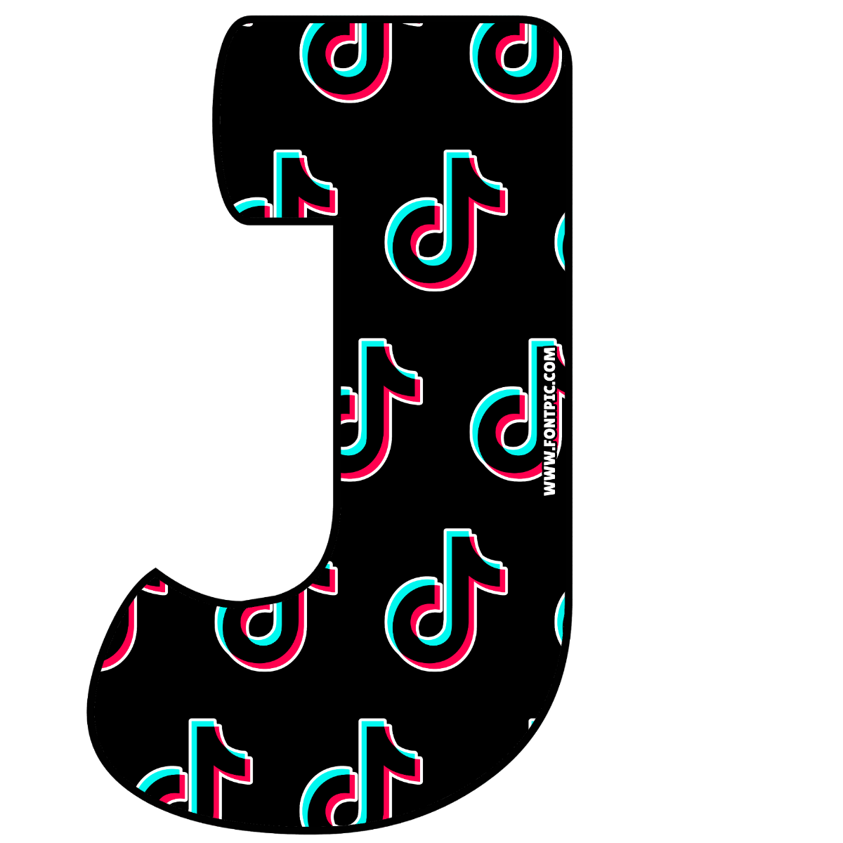 Tiktok Letter J