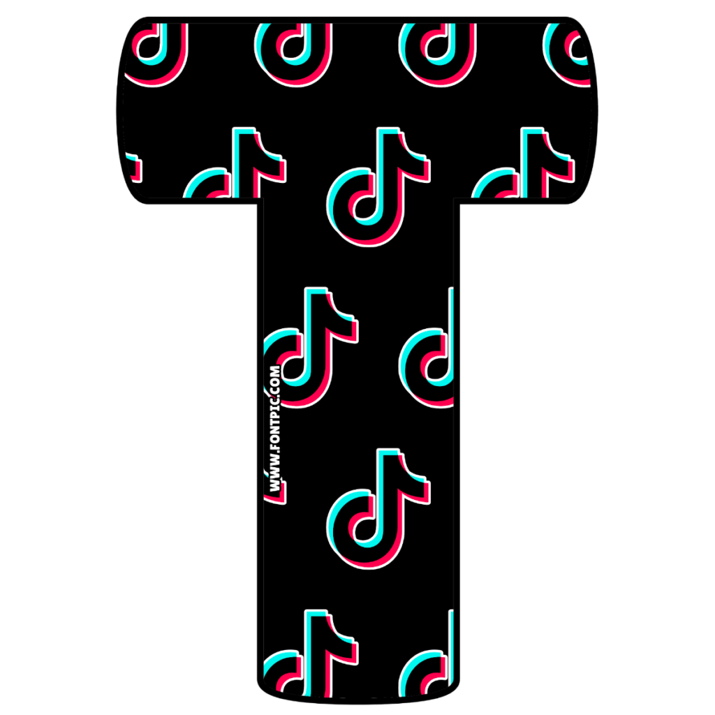 Tiktok letter t fontpic