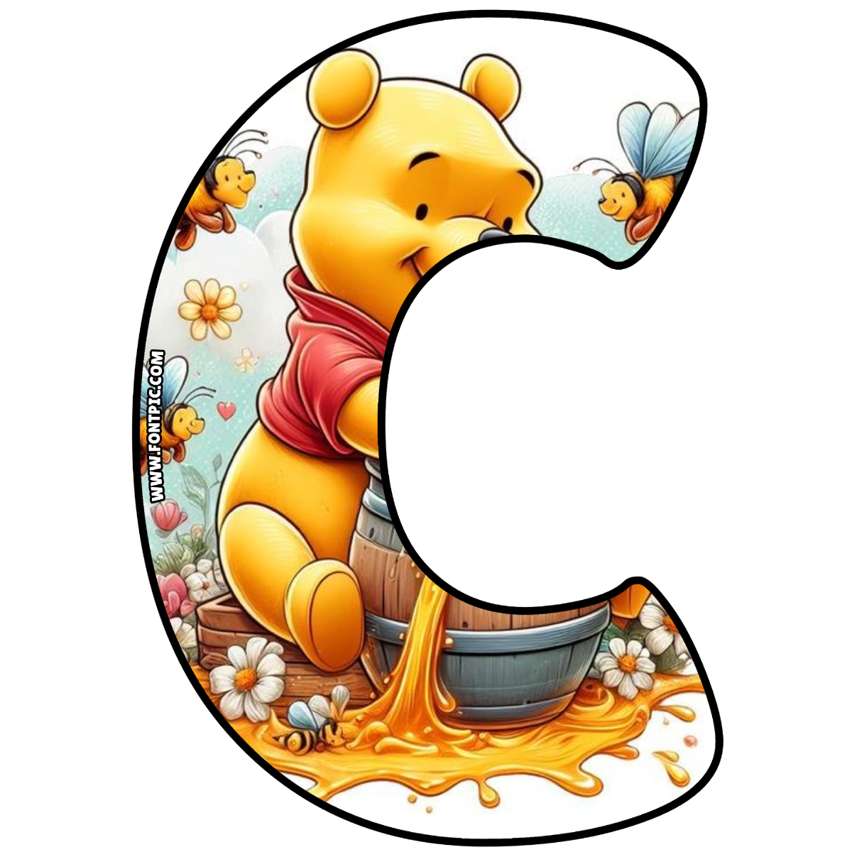 Winnie The Pooh Letter C