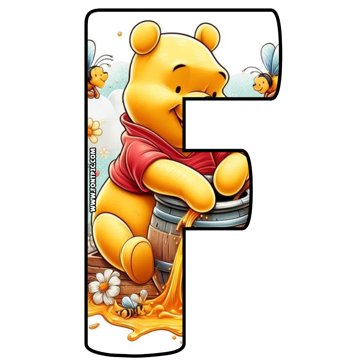Winnie The Pooh Letter F